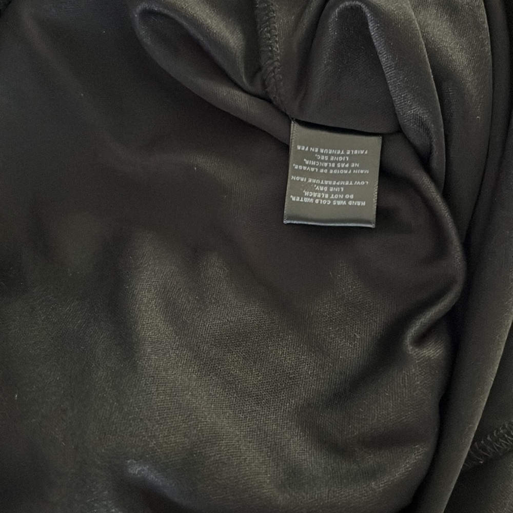 Fraiche By J Tie Front Long Sleeve Dress In Heather Green size S - Picture 8 of 8